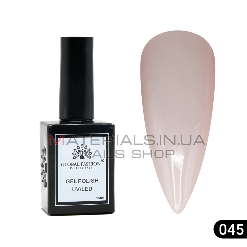 Гель лак Global Fashion, Gel polish 15 ml, 45