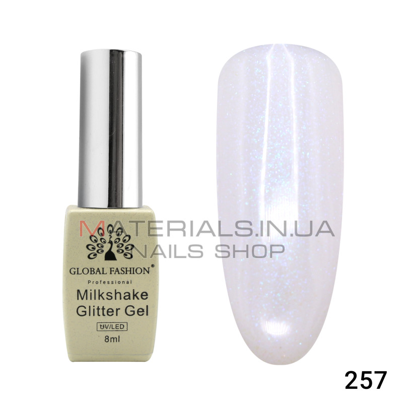 Гель лак Milkshake Glitter 8 мл, 257
