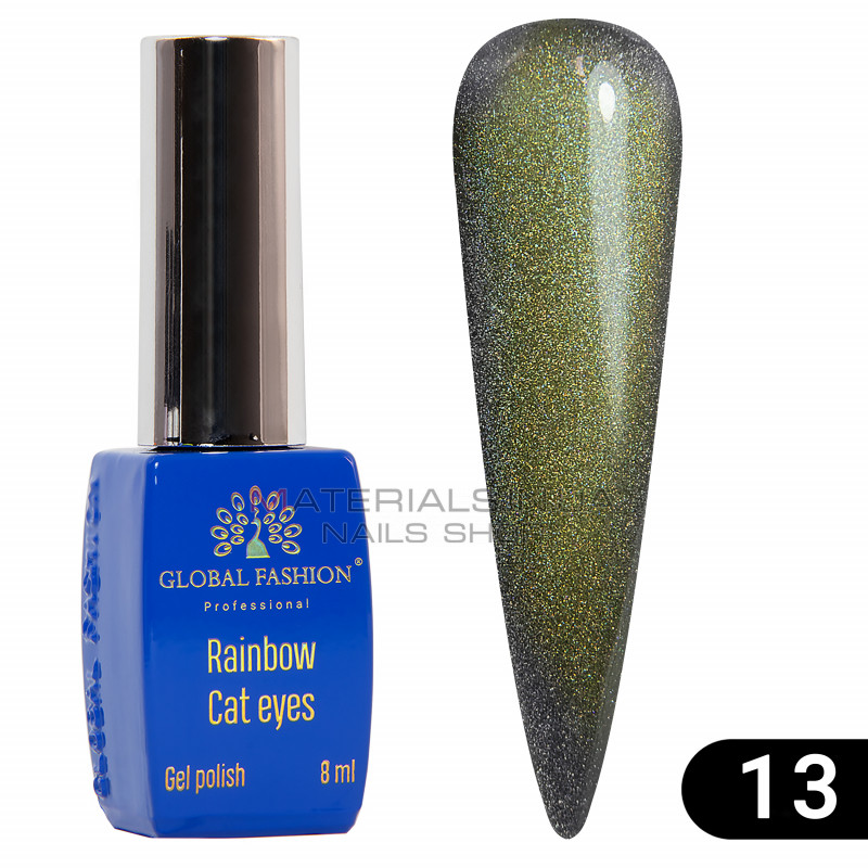 Гель-лак котяче око Rainbow Laser cat eyes, 8 мл 13