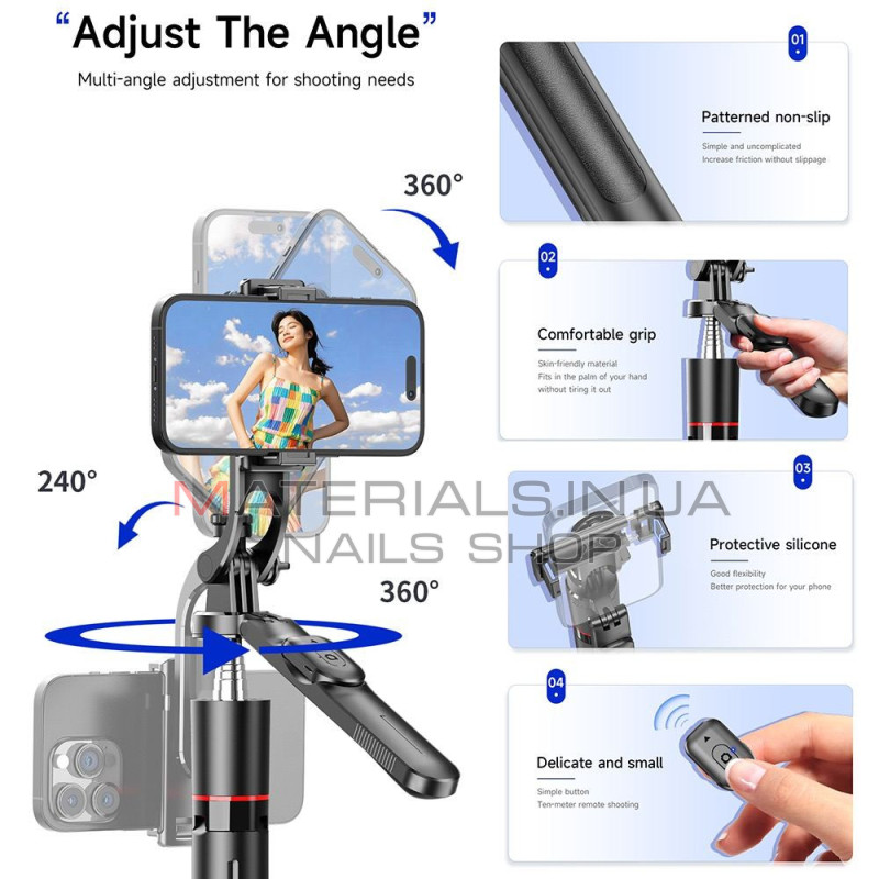 Монопод Tripod F16, багатофункціональний, 2,00 м