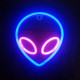 Ночной светильник Neon Sign — Alien