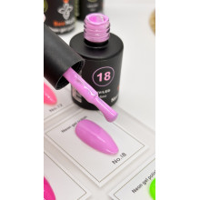 Гель-лак неоновый для ногтей Bee Nails neon gel polish, №18