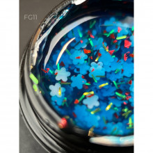 Foil flower gel FG11 (5 мл) Дизайнер - гель з квіточками з фольги