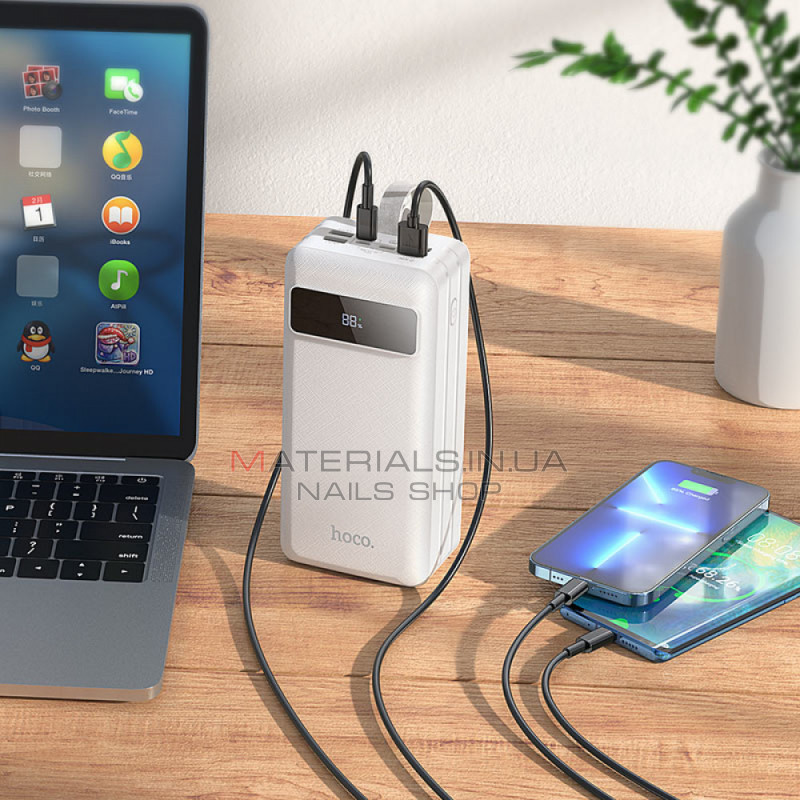 Power Bank 60000 mAh | 22.5W — Hoco J86B — White Power Bank 60000 mAh | 22.5W — Hoco J86B — White