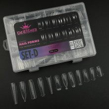 Polygel Nail Forms SET-D, 288 шт. (12 форм) - Верхні форми Дизайнер