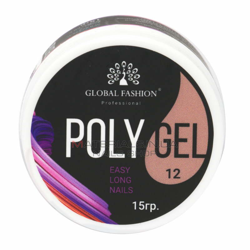 Поли UV гель (Полигель) Global Fashion 15 г 12