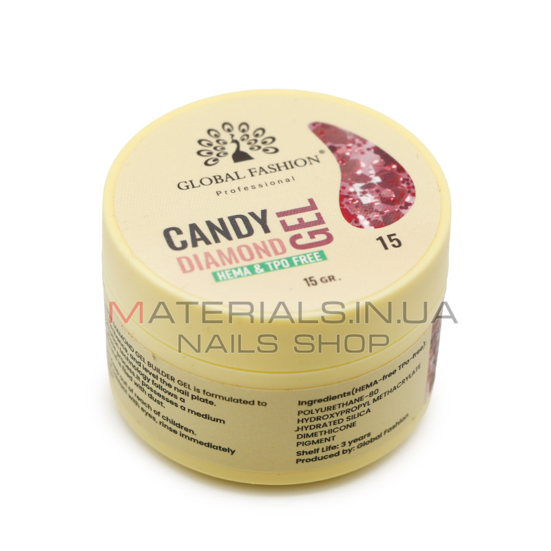 Гель для моделювання нігтів 15 г, Diamond Builder Gel 15