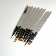 Набор кистей для дизайна ногтей Global Fashion, 9 шт.