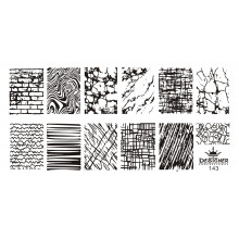 Диск для стемпінгу Designer металевий (12x6 см) №143