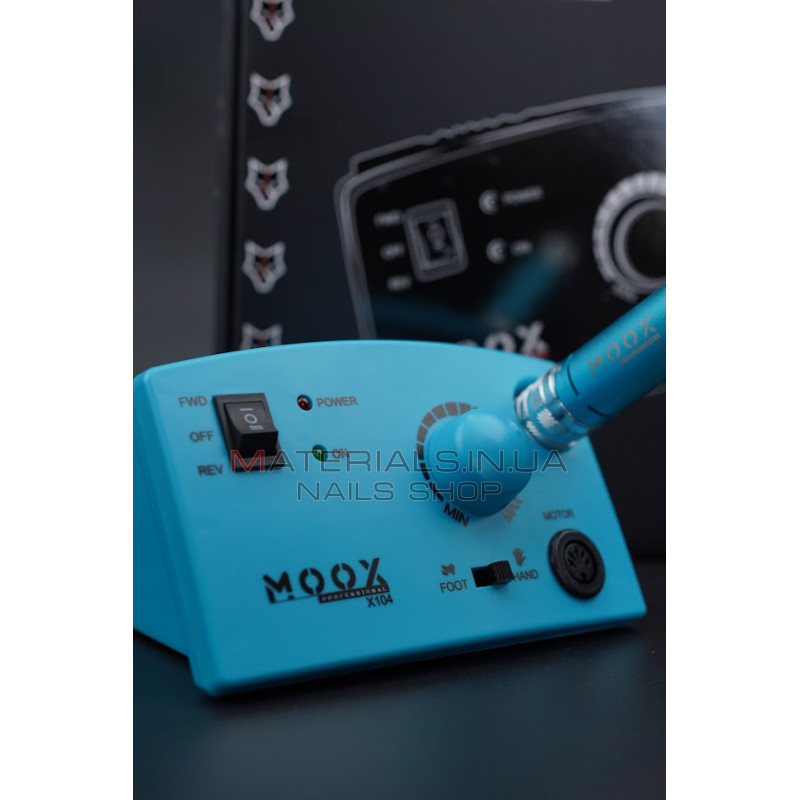 Фрезер Мокс X104 (Light blue) на 45 000 об/хв. та 65W. для манікюру та педикюру