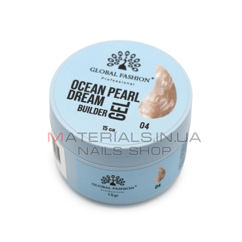 Гель для моделювання нігтів 15 г,  Ocean Pearl Dream Builder Gel 04