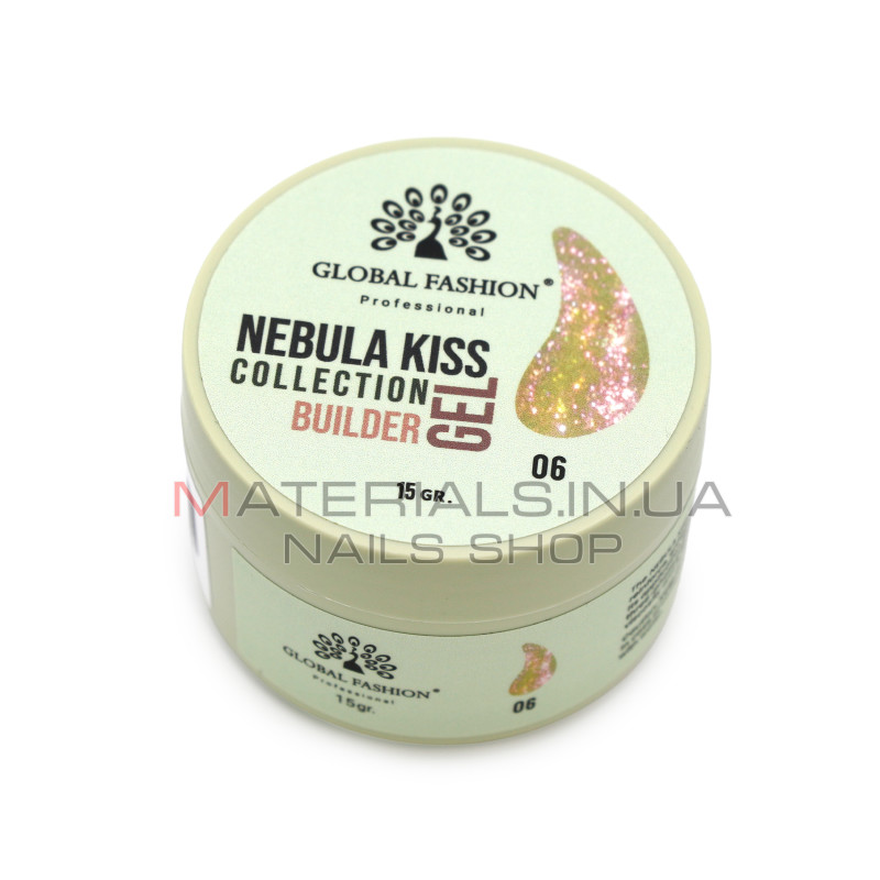 Гель для моделювання нігтів 15 гр, Nebula Kiss Builder Gel 06