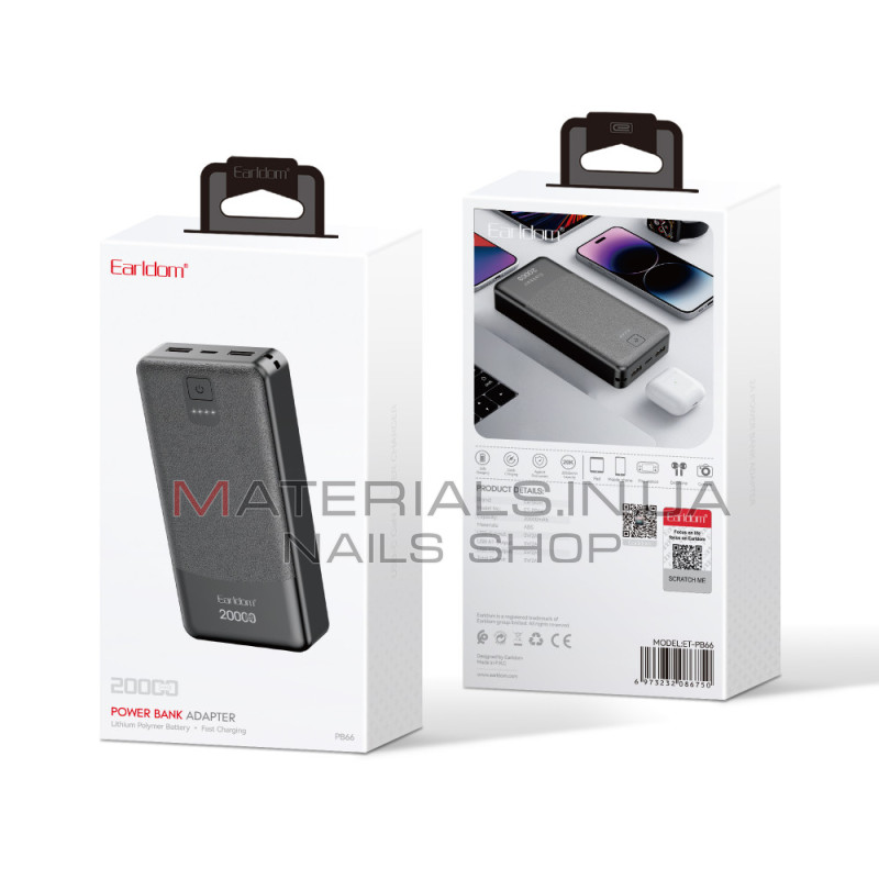 Power Bank 20000 mAh — Earldom ET-PB66