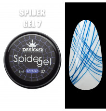 Кольорове павутинка Spider Gel Designer, 8 мл, Синій S7
