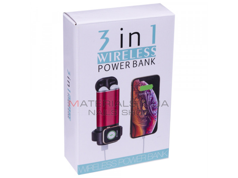 Power Bank 5200 mAh — 3 in 1 wireless