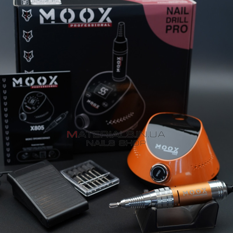 Фрезер Мокс X805 (Orange) на 55 000 об./мин. и 80W. для маникюра и педикюра Фрезер Мокс X805 (Orange) на 55 000 об./мин. и 80W. для маникюра и педикюра