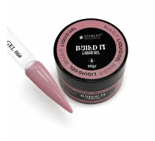 Гель для наращивания и укрепления ногтей Build It Liquid Gel Starlet Professional №06, 30г