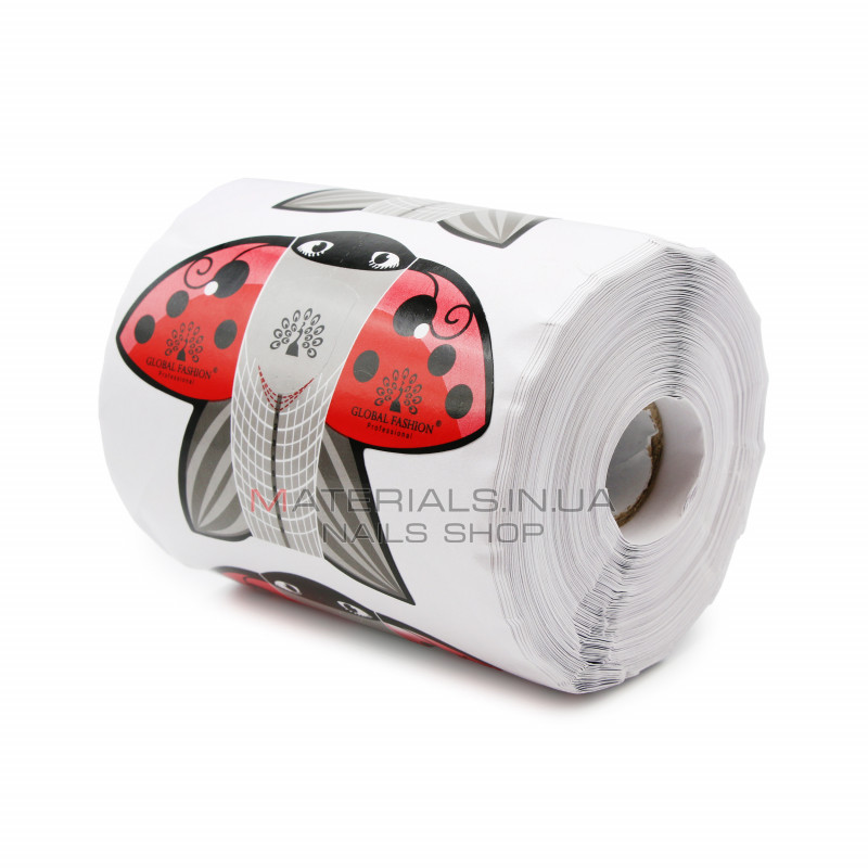 Форми одноразові (300 шт. в рулоні) 'Сонечко' (паперове) для моделювання та нарощування нігтів