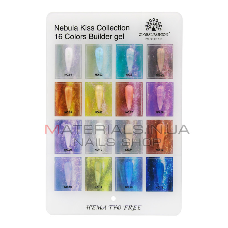 Гель для моделювання нігтів 15 гр, Nebula Kiss Builder Gel 13