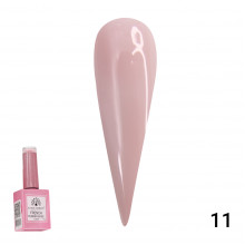Каучукова база для гель лаку френч, Rubber Base Coat French, 15 мл., Global Fashion 11
