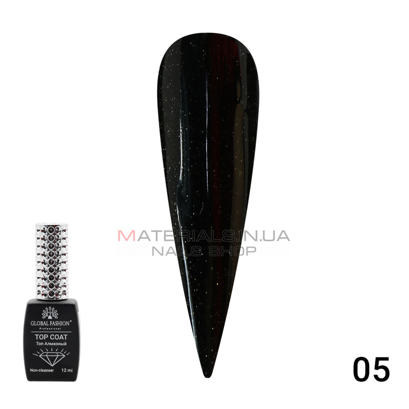 Топ із гліттером Galaxy Top Coat 05, 12 мл Топ із гліттером Galaxy Top Coat 05, 12 мл