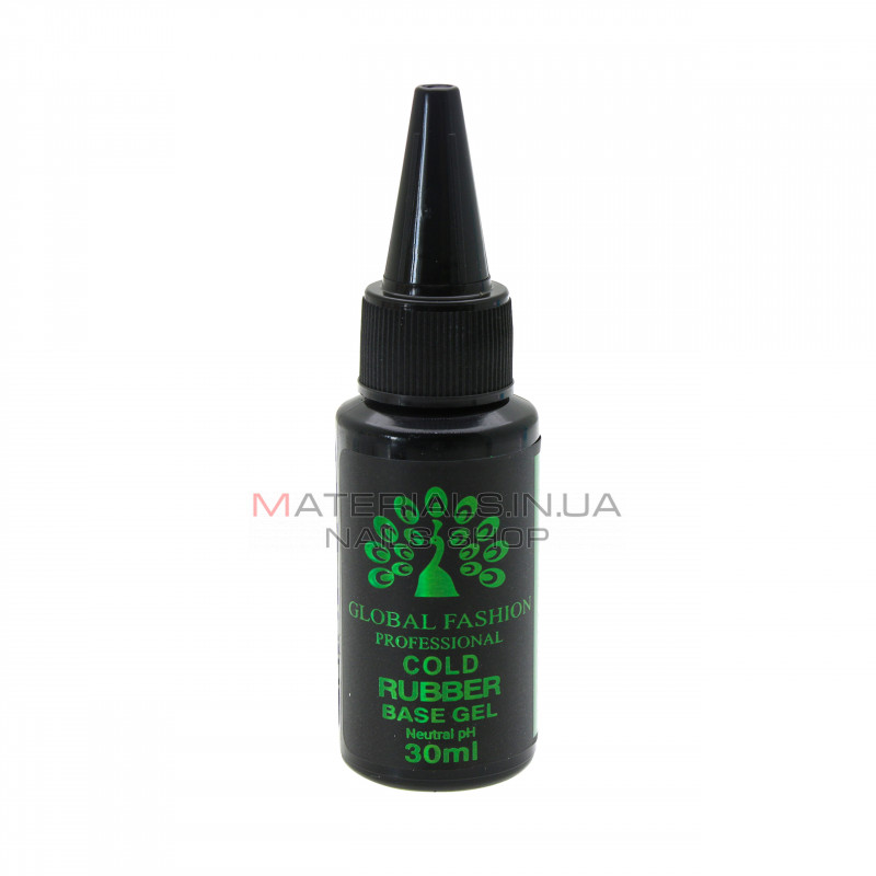 База для гель лака Global Fashion, Rubber Base Coat without Chemical 30 мл База для гель лака Global Fashion, Rubber Base Coat without Chemical 30 мл
