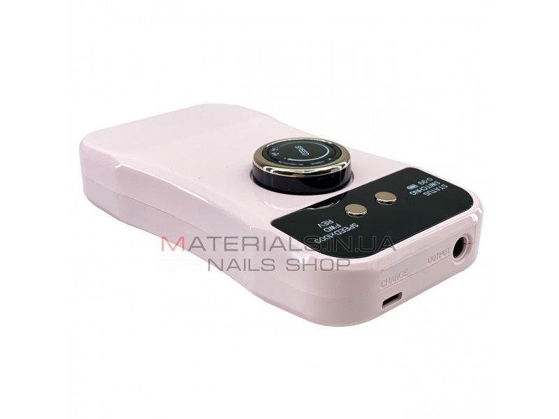 Фрезер для манікюру рожевий акумуляторний Nail Master ZS-230 35000 об/м фрезер портативний манікюрний ЗС 230