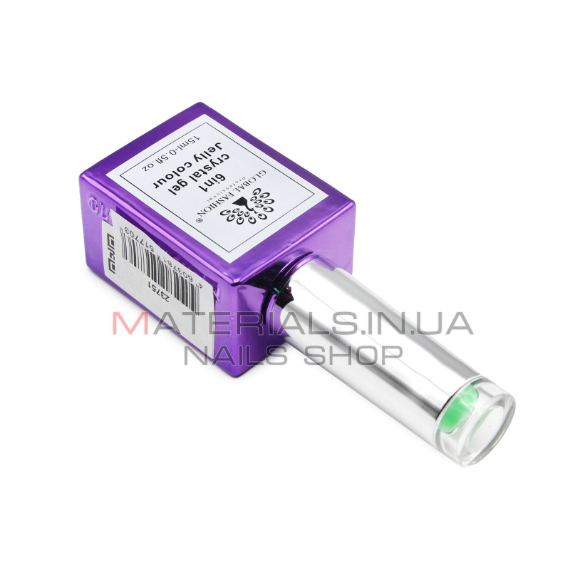 Гель для нарощування 6 in 1 crystal gel jelly colour, 15 мл, 6601