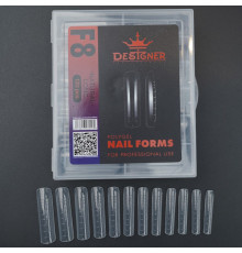 Верхні форми Дизайнер F8 Natural long - Polygel Nail Forms