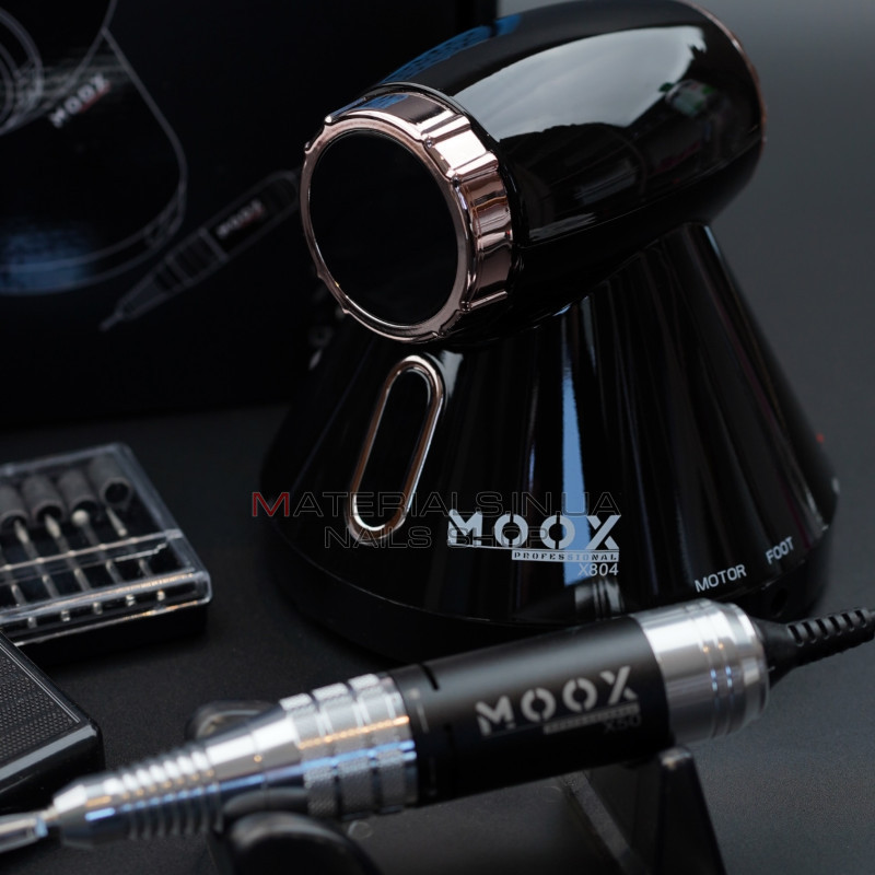 Фрезер Мокс X804 (Black) на 55 000 об./мин. и 80W. для маникюра и педикюра Фрезер Мокс X804 (Black) на 55 000 об./мин. и 80W. для маникюра и педикюра