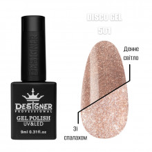 Светоотражающий гель лак Disco Gel 501 Дизайнер (9мл.)