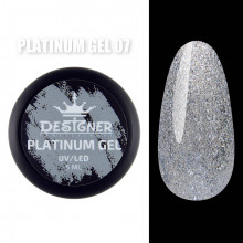 Platinum Gel Гель - платинум Designer Professional с шиммером, 5 мл. №07