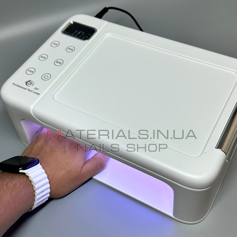 Гібридна лампа Z22 для сушіння гель-лаку з дисплеєм, сенсором та підлокітником, 350Вт.