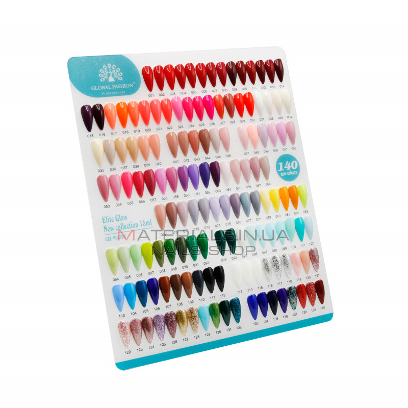 Гель лак Global Fashion, Gel polish 15 ml, 22