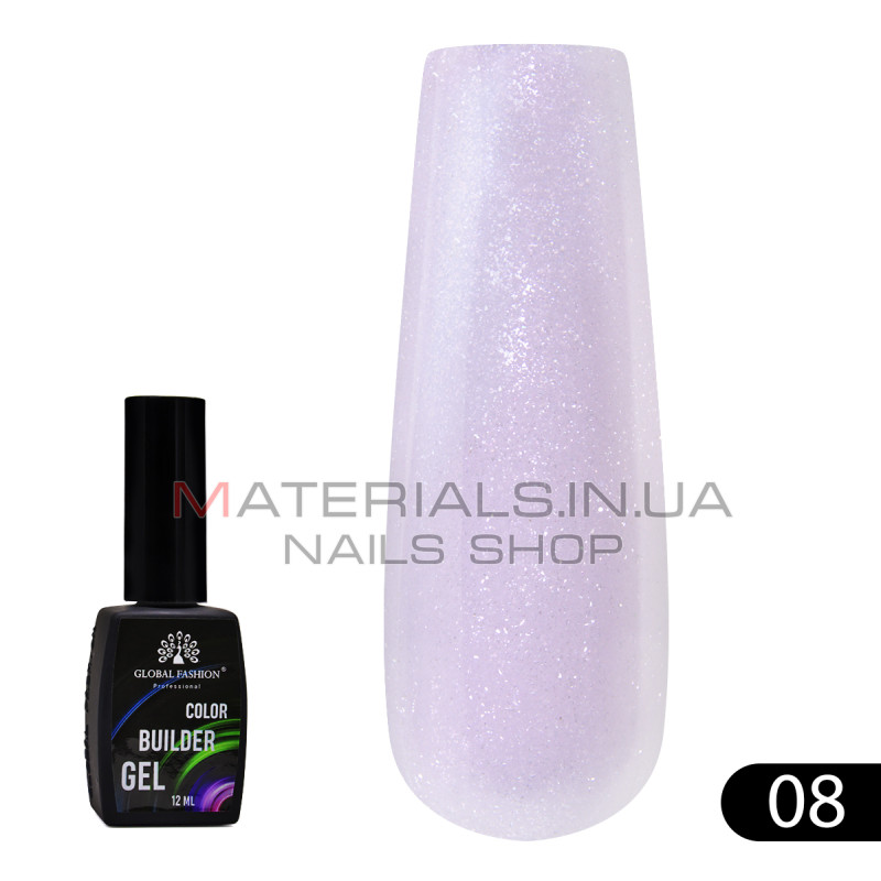 Кольоровий гель для нігтів Color Builder Gel 12 мл, 08