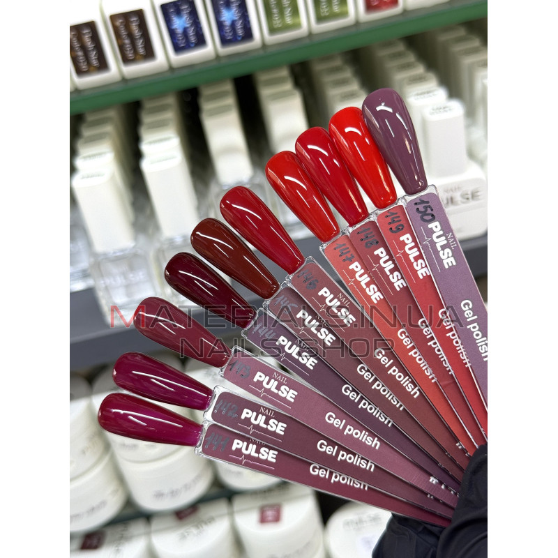 Гель-лак NAIL PULSE Gel Polish №143, 8 мл малиново-виноградний