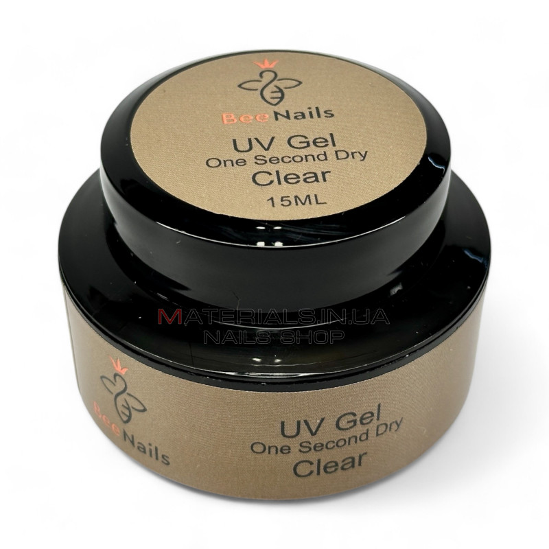 Uv Gel one second dry Bee Nails, Clear, 15г Uv Gel one second dry Bee Nails, Clear, 15г