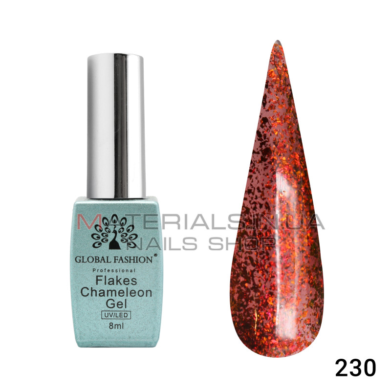 Гель лак Flakes Chameleon 8 мл, 230