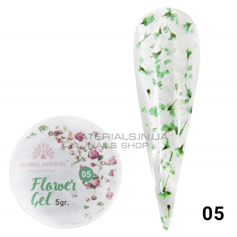 Гель із сухоцвітами 5 гр, Flower Gel 05 Гель із сухоцвітами 5 гр, Flower Gel 05