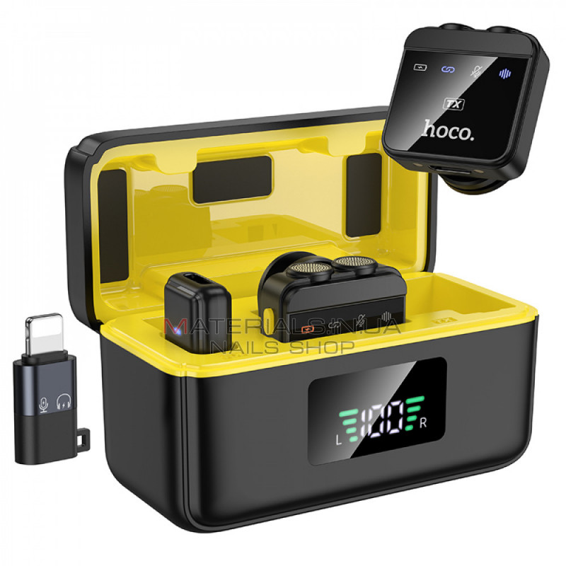 Wireless Digital Microphone — Hoco L17 Dual-mic (iP/Type-C) Wireless Digital Microphone — Hoco L17 Dual-mic (iP/Type-C)