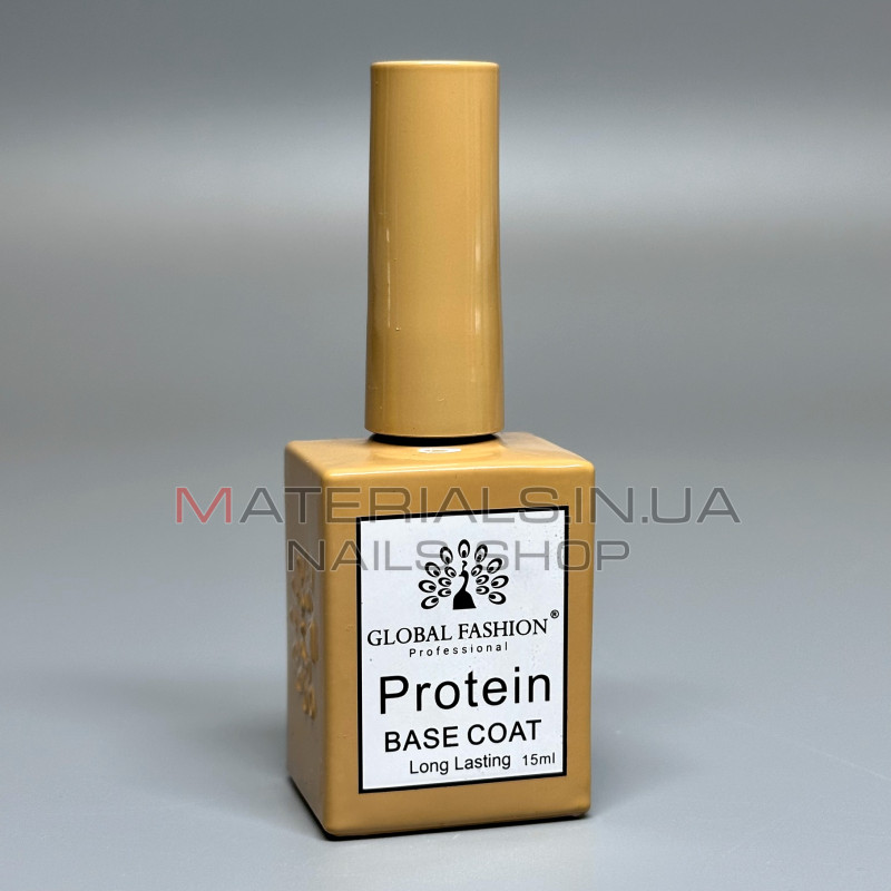 Каучуковая база для гель лака, Protein Base Coat Long Lasting, 15 мл., Global Fashion