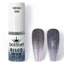 Disco Ombre Spray (7 г.) Silver Purple D05 - світловідбивна спрей пудра Дизайнер для створення омбре на нігтях