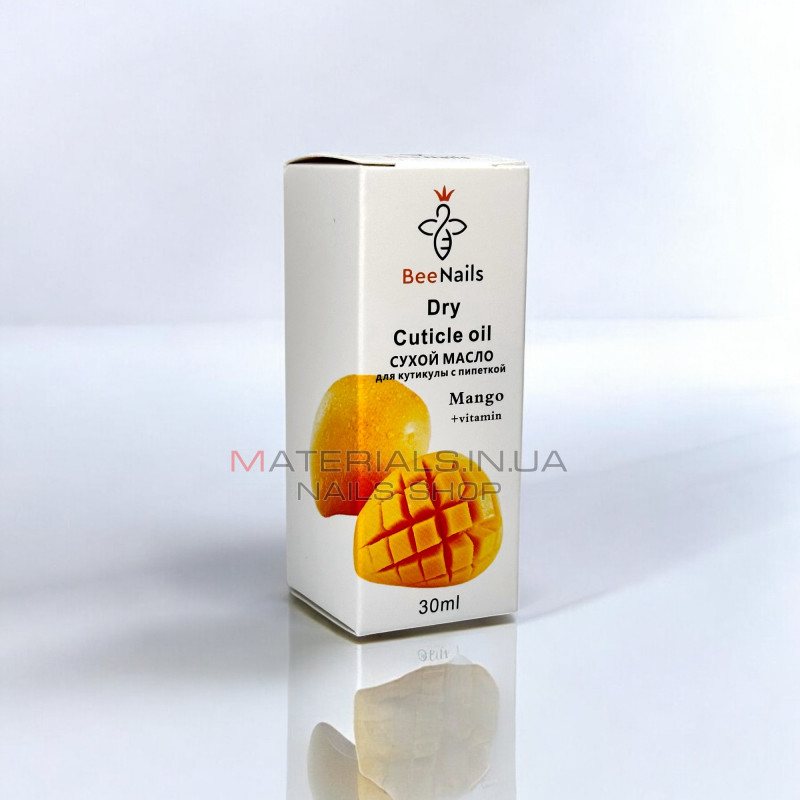 Сухе масло для кутикули BeeNails "Mango", 30 мл Сухе масло для кутикули BeeNails "Mango", 30 мл