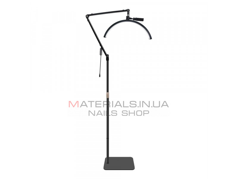 Безтеневая LED лампа-полумесяц HD-M40X 36W White color 3200-5600K 50cm light:238 145-187cm Alloy lamp head+metal support