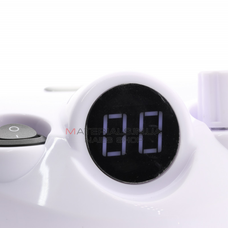 Апарат для манікюру і педикюру BEE NAILS, 202D, з дисплеєм, 65w, 45000 об, білий Апарат для манікюру і педикюру BEE NAILS, 202D, з дисплеєм, 65w, 45000 об, білий