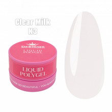 Жидкий полигель (30 мл., в банке) Дизайнер К3 Clear Milk