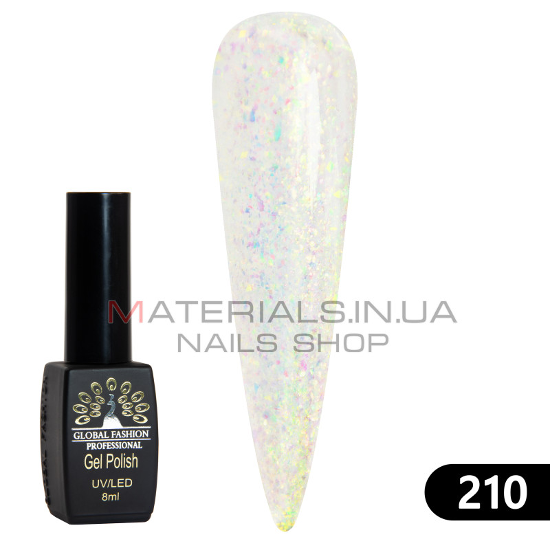 Гель лак BLACK ELITE 210, Global Fashion 8 мл