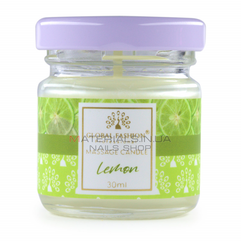 Массажная свеча Global Fashion, 30 ml, Lemon Массажная свеча Global Fashion, 30 ml, Lemon