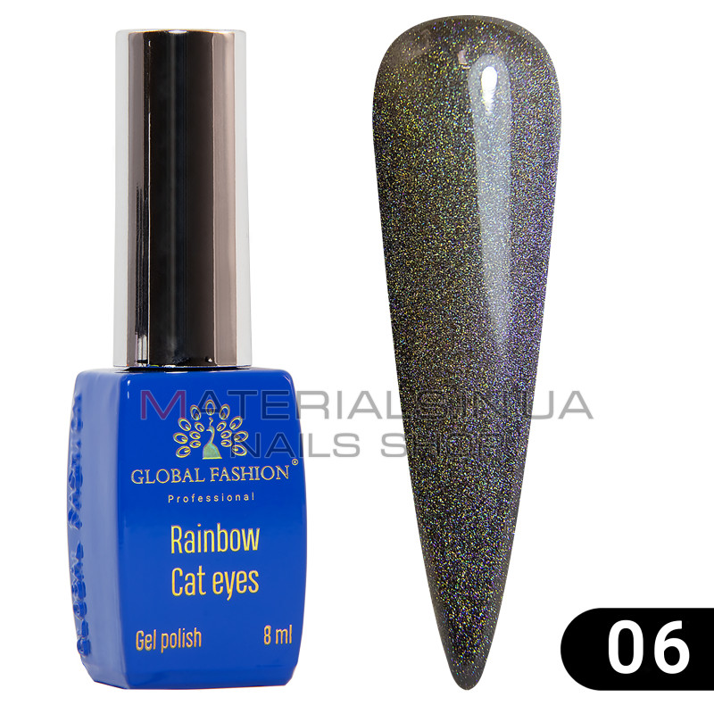 Гель-лак кошачий глаз Rainbow Laser cat eyes, 8 мл 06