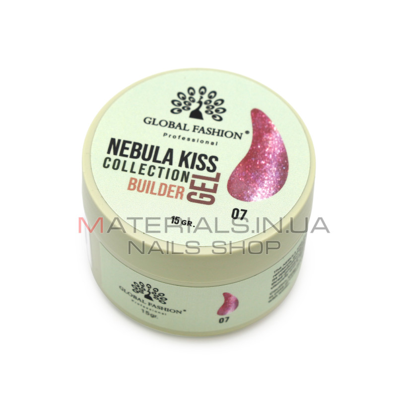 Гель для моделювання нігтів 15 гр, Nebula Kiss Builder Gel 07